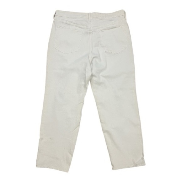 Old Navy Distressed High Rise O.G. Loose White Jeans Size 16 Women NWOT - Picture 3 of 10